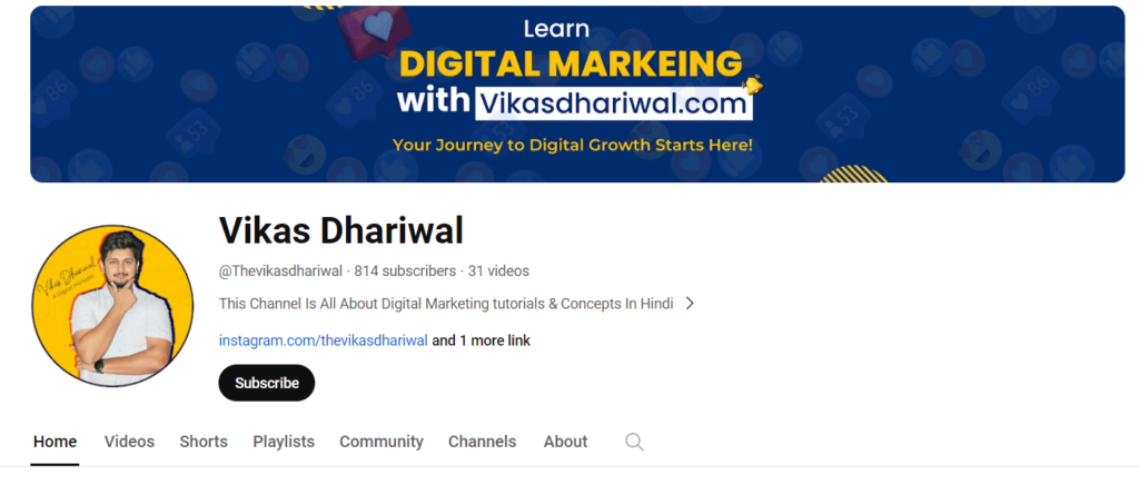 Learn Digital Marketing course in india with vikas dhariwal